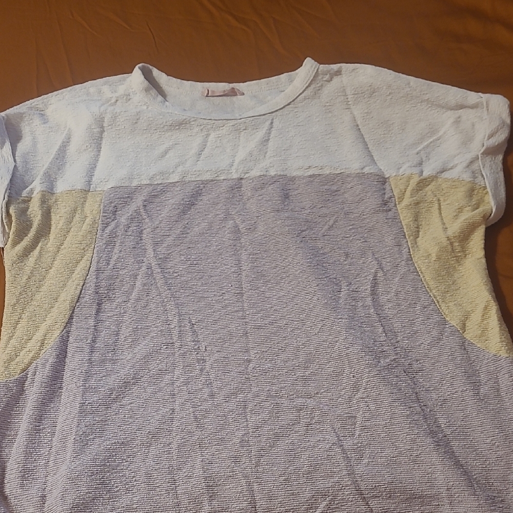 Ces Femme Colorblock Short Sleeve Top